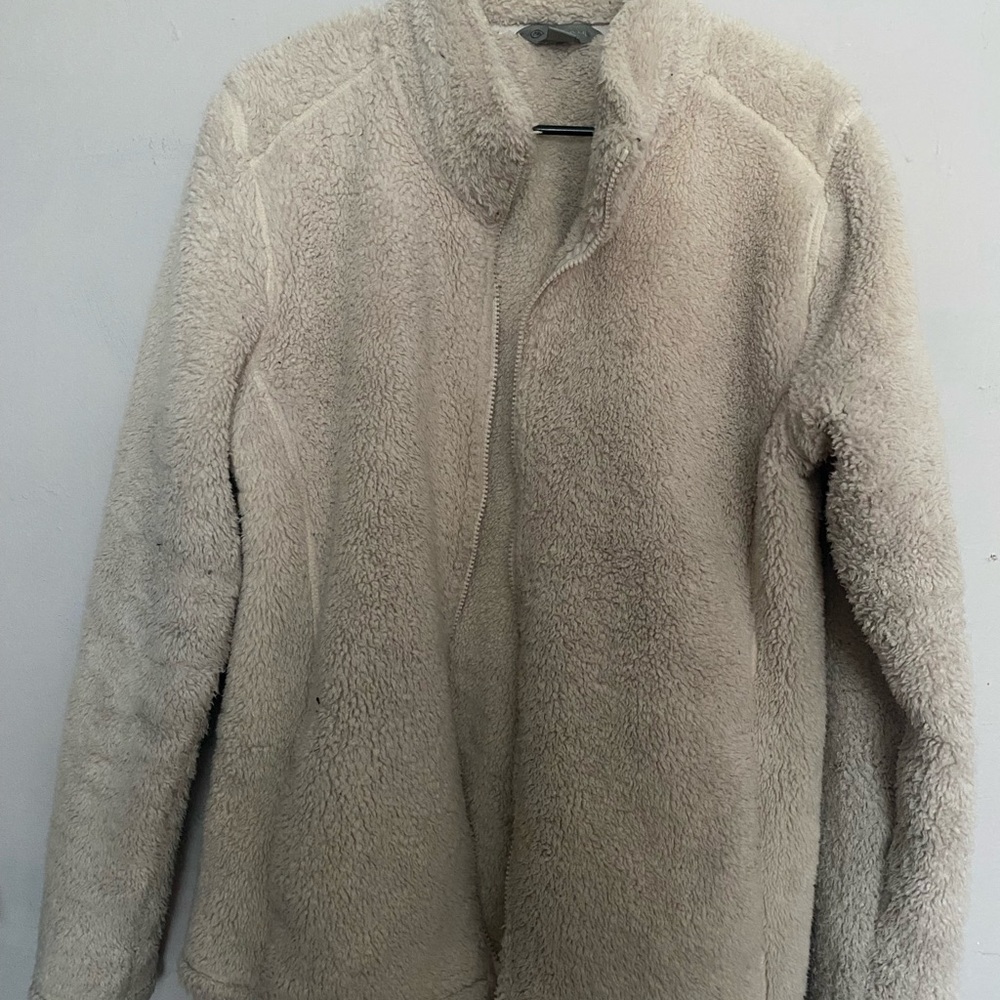 Women's Cream Fleece Jacket